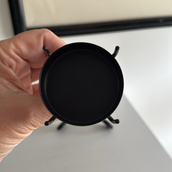 Black Metal Candle Stick Holder - Picture 6 of 7